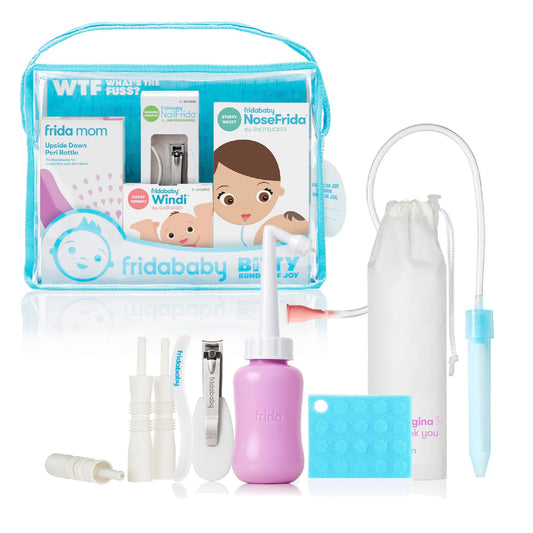 Frida Baby Ultimate Baby Kit | Baby Essentials Gift Set Includes Wellness, Sick Day, Gas Relief Essentials, Grooming Tools & Teething Toys