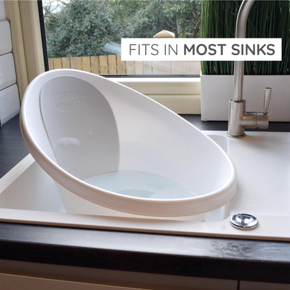 Newborn Baby Bath | Built in Support Bump and Soft Backrest | Suitable from Newborn | Bath Seat Support Includes Plug | Blossom Pink