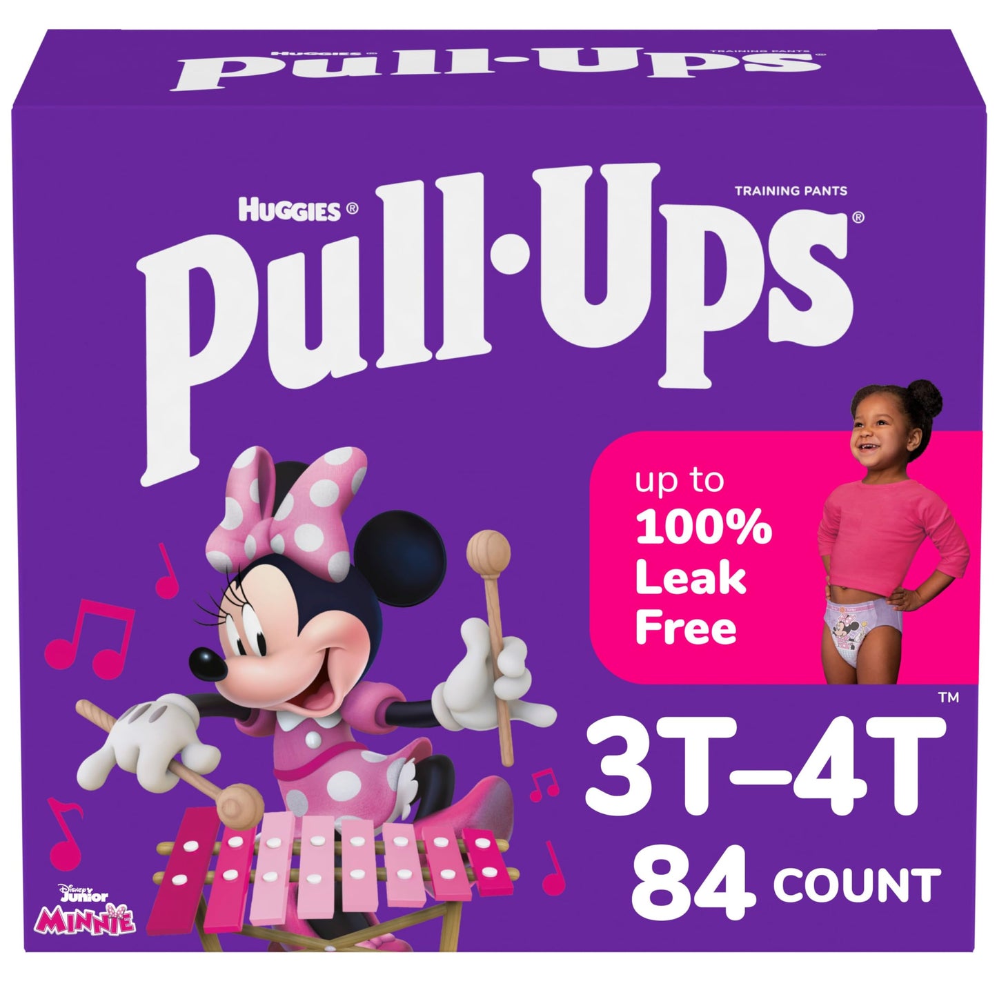 Pull-Ups Girls' Potty Training Pants, Size 4T-5T Training Underwear (38-50 lbs), 56 Count