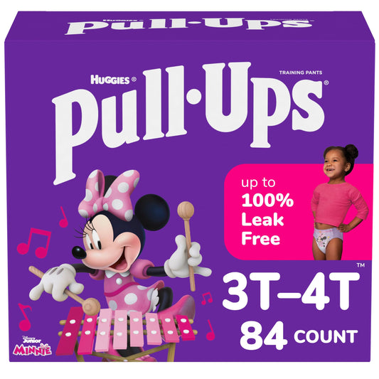 Pull-Ups Girls' Potty Training Pants, Size 4T-5T Training Underwear (38-50 lbs), 56 Count