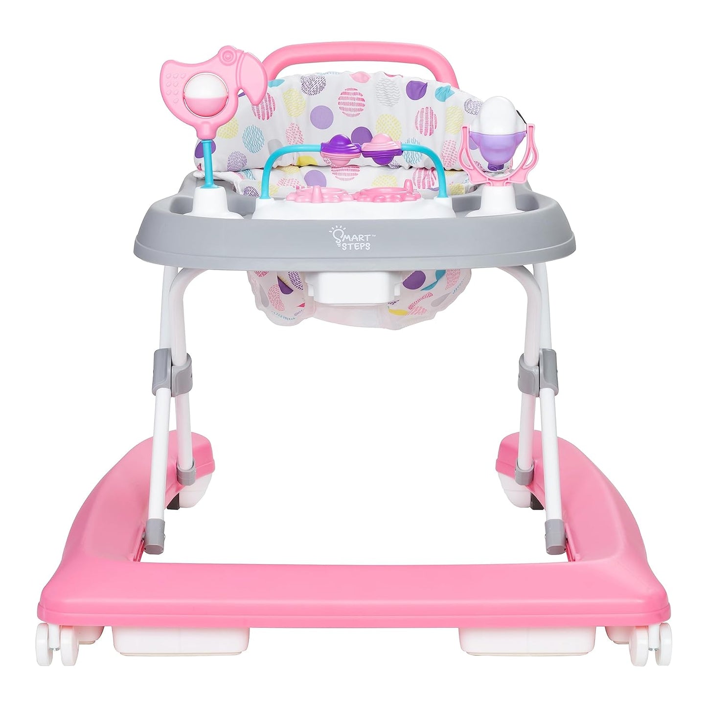 Smart Steps® Trend Plus 2-in-1 Walker with Deluxe Toys, Orbits Pink