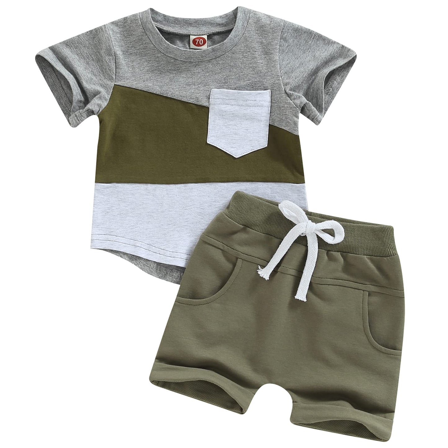 Mubineo Infant Toddler Baby Boy Summer T Shirt Shorts Outfits Short Sleeve Tee Tops Clothes Set