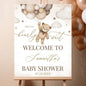 Personalized We Can Bearly Wait Baby Shower Welcome Sign, Welcome to Baby Shower Sign - Teddy Bear & Balloon Theme Décor #5