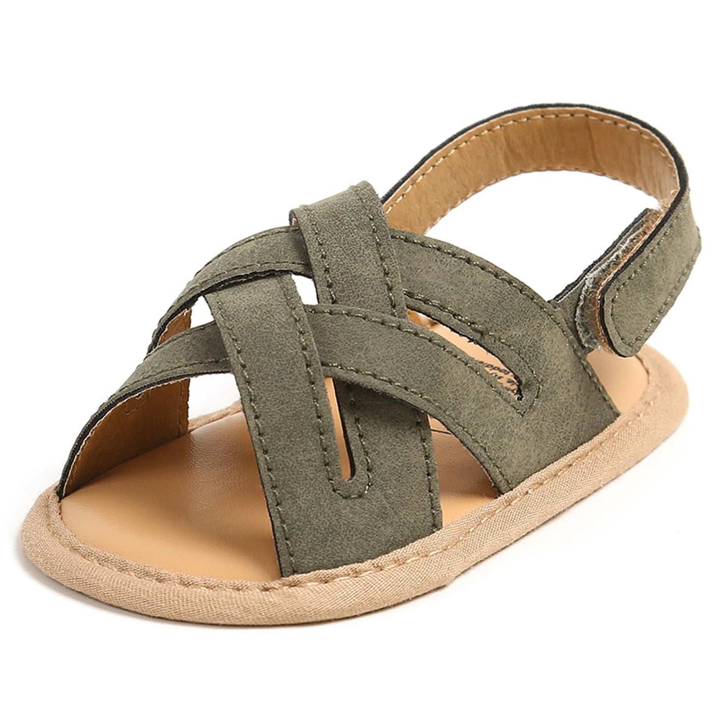 CoKate Baby Girls Sandals Ruffle Bowknot Premium Soft Sole Anti-Slip Open Toe Breathable Summer Outdoor First Walker Shoes Baby Sandals 0-3 months girls