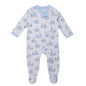 HonestBaby Sleep & Play Footed One-Piece Pajama Sleeper 100% Organic Cotton, Baby Boys