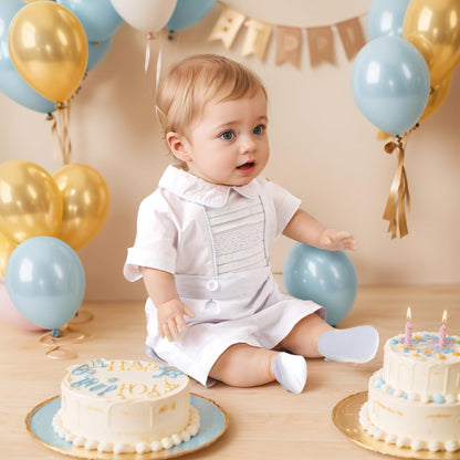 Booulfi Baby Boy Toddler Summer Clothes Wedding Birthday Outfits Suit for Boys T-Shirt and Shorts Set