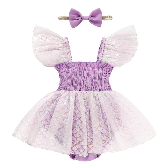 Baby Girl Clothes Infant Tulle Romper Ruffe Sleeveless Bodysuit Baby Girl Outfits Infant Girl Dress 0-18M