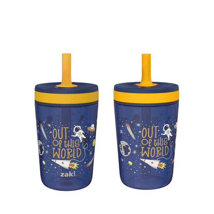 Zak Designs Disney Princess Kelso Toddler Cups For Travel or Home, 15oz 2-Pack Plastic Sippy Cups, Leak-Proof For Kids (Ariel, Aurora, Belle, Cinderella, Jasmine, Mulan, Rapunzel, Tiana)