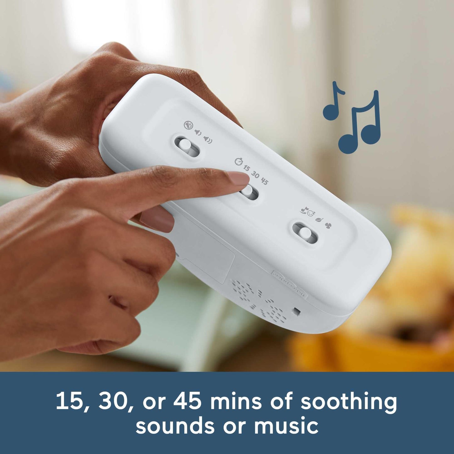 Fisher-Price Baby Toy Soothe & Glow Rainbow Sound Machine Soother with Music Lights & Timers for Newborns Ages 0+ Months