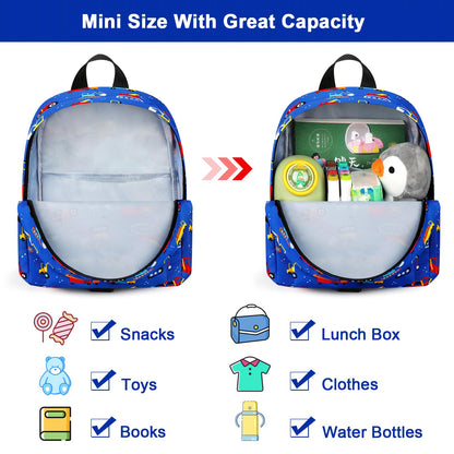 Accmor Toddler Backpack Leash, Cute Unicorn Baby Backpacks with Anti Lost Wrist Link, Mini Kids Backpack Leash Walking Harness for Outdoor Travel, Adorable Backpack Tether for Boys Girls 1-3 (Purple)