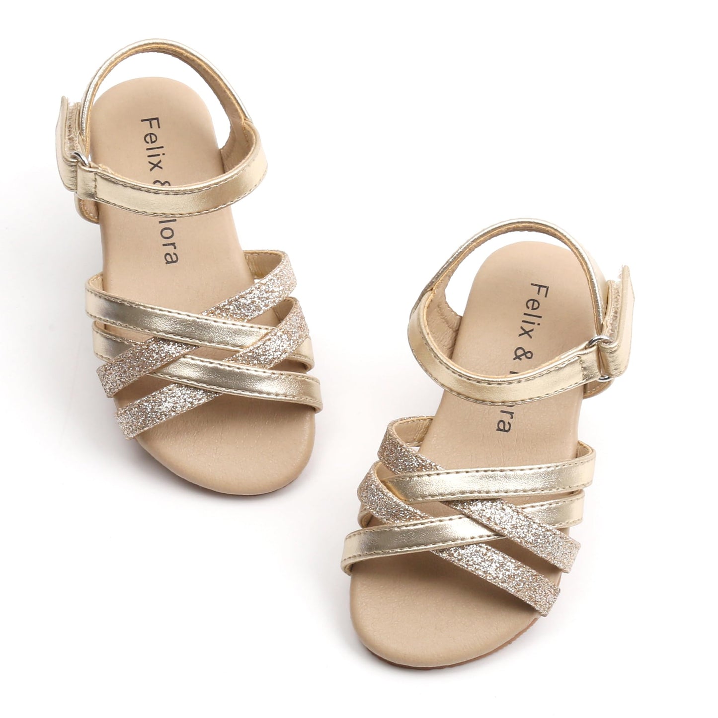 Felix & Flora Toddler Girl Sandals - Little Girl Easter Summer Dress Shoes Lightweight Open Toe Beach Holiday.
