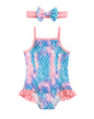 Mioglrie Toddler Baby Girl Swimsuit Infant Bathing Suits Summer Beach Swim Suit Newborn One Piece Swimwear for Girls