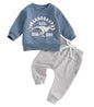 Toddler Boy Clothes Pretty Fly for A Little Guy Outfit Long Sleeve Sweatshirt Top Jogger Pants Cute 2Pcs Set 0-3T