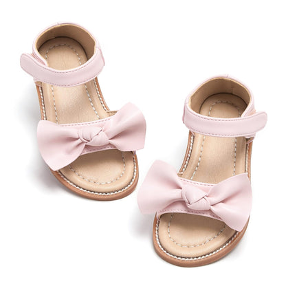Felix & Flora Toddler Girls Sandals Soft Rubber Flats Summer Baby Flower Girl Shoes.