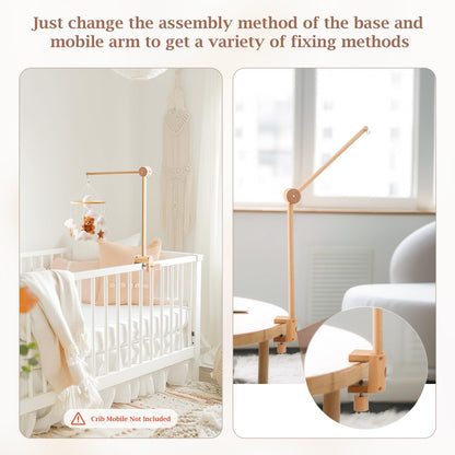 Baby Crib Mobile for Boys Girls| Boho Nursery Mobile| Gender Neutral Hand-Crocheted Mobile| Ceiling Mobile - Stars, Clouds, Moon