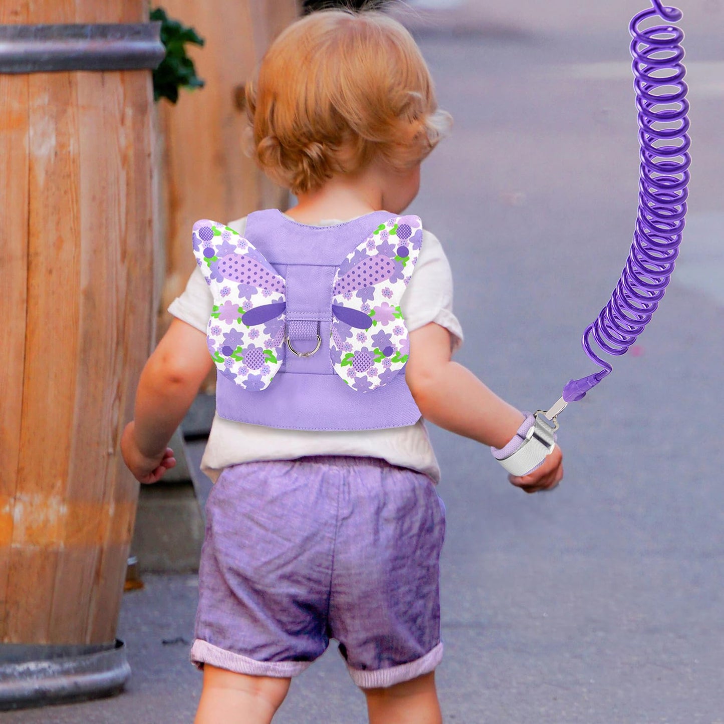 Accmor 3 in 1 Toddler Harness Leashes + Anti Lost Wrist Link, Kids Harness Children Leash for Girls, Child Anti Lost Leash Baby Cute Harness Belt Strap Hold Kids Close While Walking