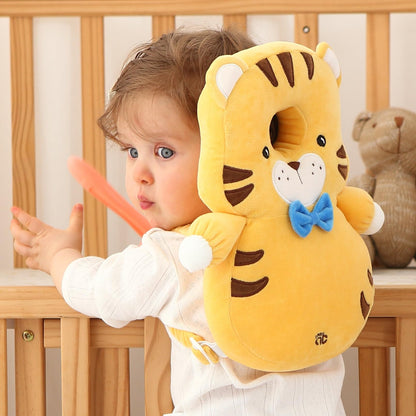 Baby Head Protector Backpack -Soft & Lightweight Pads - Prevents Bebes Backward Fall Astronauts Plush Stuffed