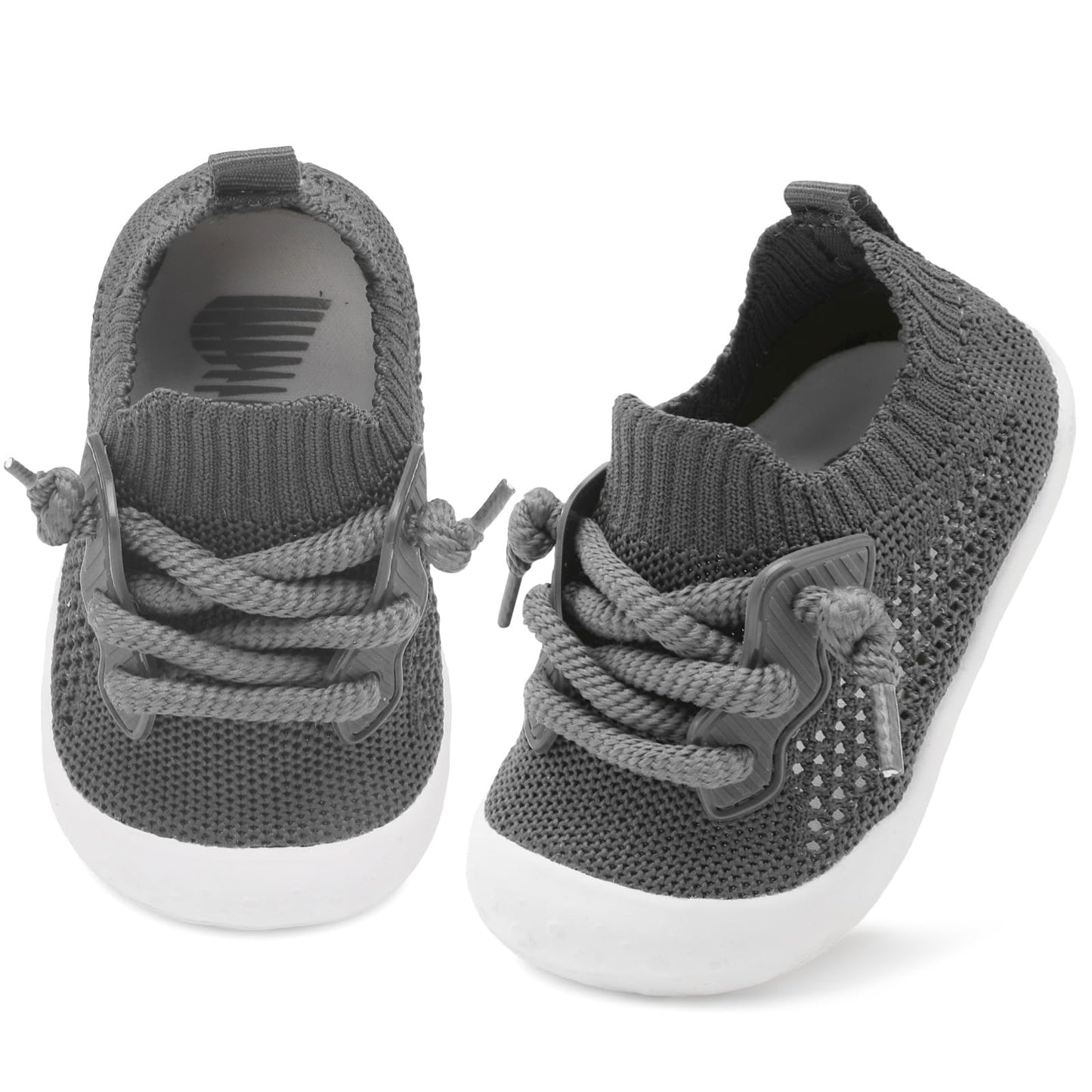 BARERUN Baby Shoes Baby First Walking Shoes Infant Sneakers Wide Barefoot Slip on Soft Sole Boys Girls Crib Shoe Toddler Breathable Lightweight House Socks