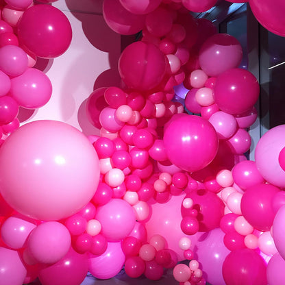 Retro Blush Pink Balloons, 60 Packs 12 Inch Dusty Pink Metallic Chrome Rose Gold White Sand Nude Balloons for Bridal Baby Shower Girls Boho Birthday Wedding Decorations Supplies