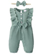 Mioglrie Newborn Baby Girl Clothes One Piece Jumpsuits Clothes Short Sleeve Rompers Summer Clothes for Baby