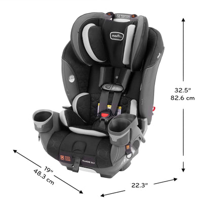 EveryFit/All4One 3-in-1 Convertible Car Seat (Augusta Pink)