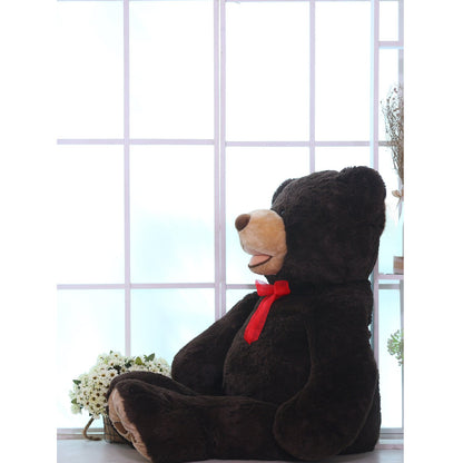 HollyHOME 6ft Teddy Bear Giant Teddy Bear Stuffed Animal with Embroidered Paws Holiday Valentine's Toy Gift for Girlfriend Kids 72 inches Brown