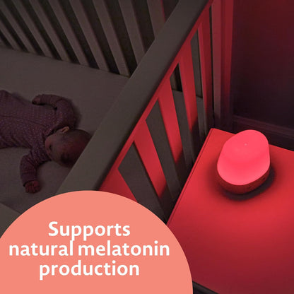 The First Years Sunset Baby Soother Night Light and Sound Machine - Red Kids Sleep Training Aid for Toddlers - Supports Natural Melatonin Production