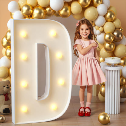 imprsv Marquee Light Up Letters, 3FT Mosaic Letters with Light for Baby Shower Graduation Party Decor, Large A for Engagement Wedding Party Decorations (Need to Assemble)