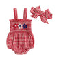 FOMOYUU Infant Newborn Baby Girl Ruffle Sleeveless Romper Summer Clothes Outfit with Cute Floral Print Jumpsuit