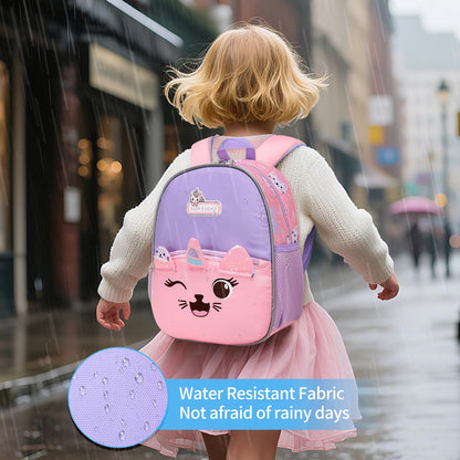 Toddler Backpack for 1-3 Year Old Girls & Boys Waterproof 3D Animal Cartoon Rabbit Design Kids Travel Backpack Lightweight Preschool Daycare Bag with Adjustable Straps(Little White Rabbit)