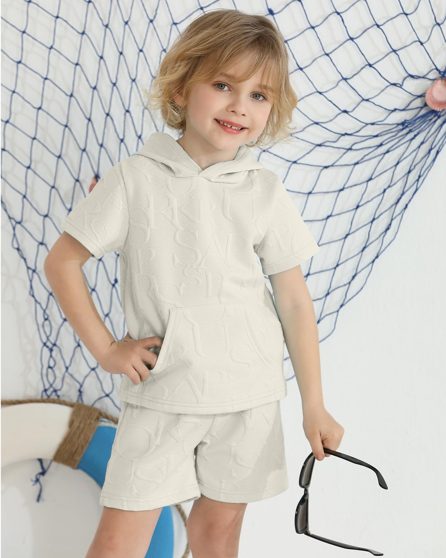 Toddler Baby Boy Clothes Summer Outfits Short Sleeve Hooded T Shirt Tops Casual Shorts Set 2Pcs Little Boy Clothes