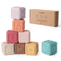 Baby Blocks Stacking for Babies Silicone Soft Building Blocks Teethers Montessori Toys for Babies Education Toys for Toddler Baby 8 PCS-Gentle