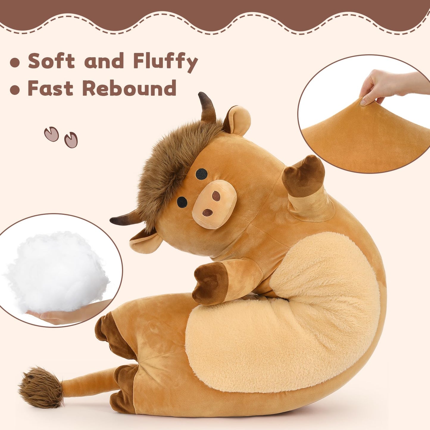Tezituor 51 inch Giant Alligator Stuffed Animal, 4ft Large Stuffed Crocodile Plush Toy, Hugging Soft Alligator Plush Pillow for Girls Boys