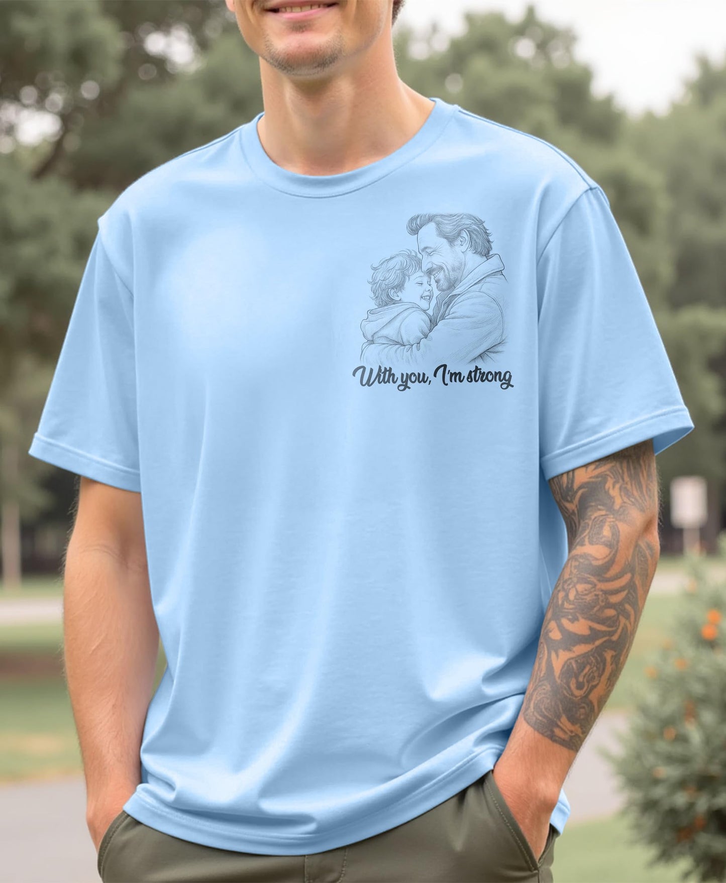 Custom Dad Shirt with Photo Text Custom Fathers Day Shirts for Dad from Son Daughter Mom, Personalized Gift for Father’s Day