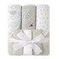 Viviland Baby Towels and Baby Wash Cloths Set Hooded Baby Towels Baby Wipes Absorbent Bath Face Towels Burp Cloths or Face Towels for Girl Boy 6-Pack Size 28 x 28 Inch(Elephant Flower)