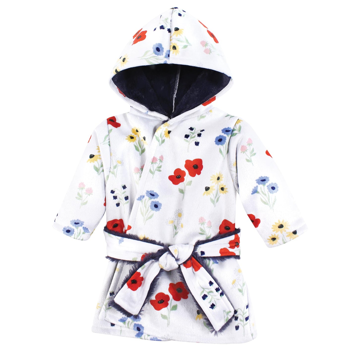 Hudson Baby Unisex Baby Mink with Faux Fur Lining Pool and Beach Robe Cover-ups