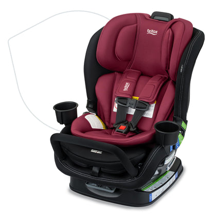 Britax Poplar S Convertible Car Seat, 2-in-1 Car Seat with Slim 17-Inch Design, ClickTight Technology, Arctic Onyx
