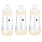 MAM 9oz Easy Start Anti-Colic Baby Bottles, Medium Flow, Breastfeeding-Like Silicone Nipple Bottle, Reduces Colic, Gas, & Reflux, Easy-to-Clean, BPA-Free, Colors May Vary