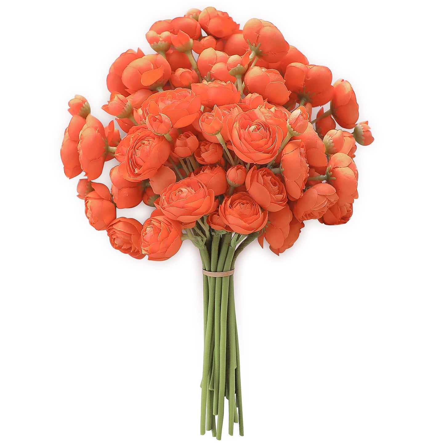 Floroom Ranunculus Artificial Flowers 18 Pcs Blush Faux Silk Mini Ranunculus Bulk Fake Wedding Filler Flowers for DIY Pink Bouquets, Centerpieces, Bridal Shower Decorations & Arrangements