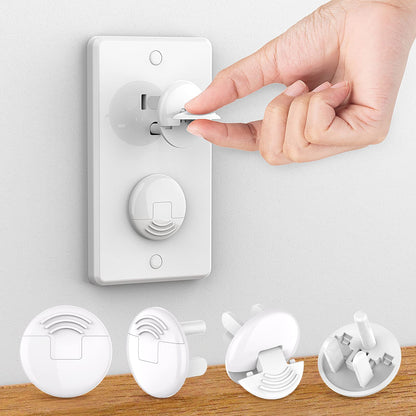 Mom's Choice Gold Awards Winner - Outlet Covers with Hidden Pull Handle Baby Proofing Plug Covers (45 Pack) 3-Prong Child Safety Socket Covers Electrical Outlet Protectors Kid Proof Outlet Cap