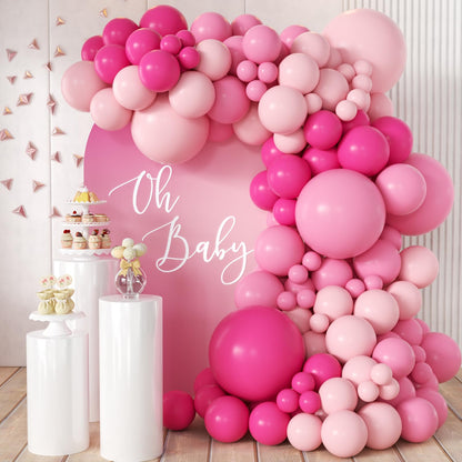 155Pcs Sage Green Arch Kit with Pea Green White Gold Balloons for Baby Shower Bridal Shower Birthday Engagement Wedding Wild One Party Decorations