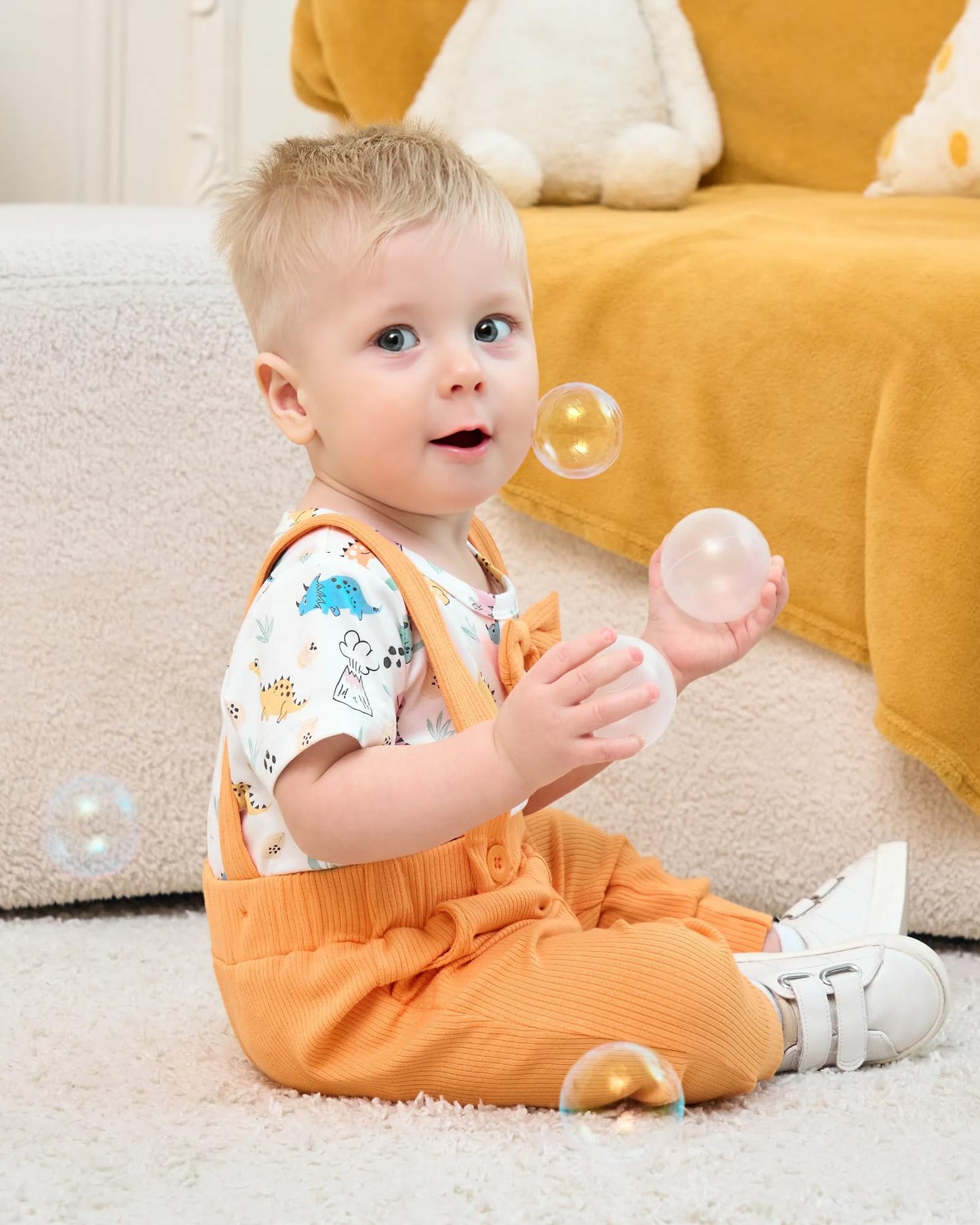 SANMIO Baby Boy Clothes 0-18 Months Newborn Outfits Short Sleeve Romper Top and Suspender Pants Baby Boy Summer Clothing 2Pcs