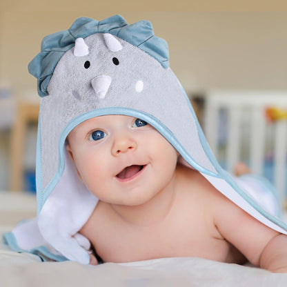 Mother's Choice Baby Hooded Towel - Large 33x33 Inch, 100% Cotton, Ultra-Soft & Absorbent Bath Towel for Newborns, Infants, Boys & Girls (Butterfly)