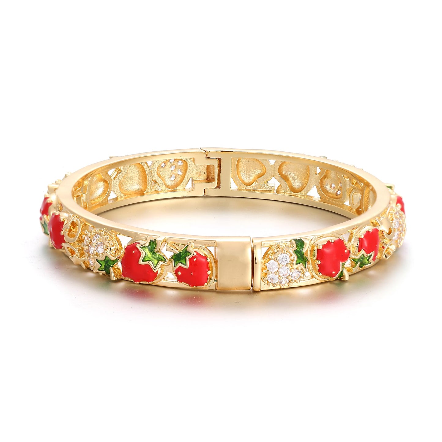 Ethlyn Gold Plated Colorful Openable Kids Baby Girls Bangles Bracelets Birthday Christmas Gifts Birthday Presents for children