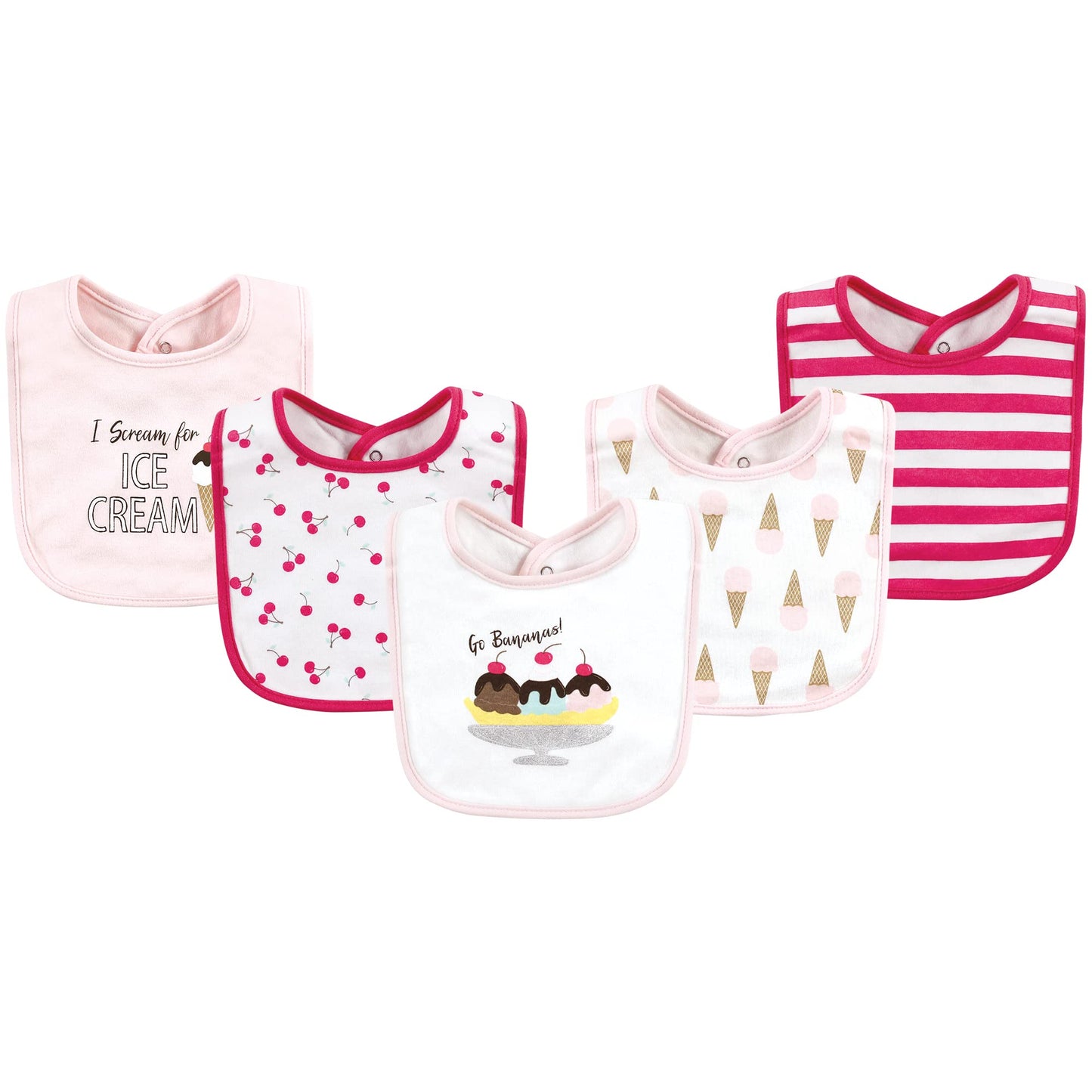 Hudson Baby Unisex BabyCotton Bibs