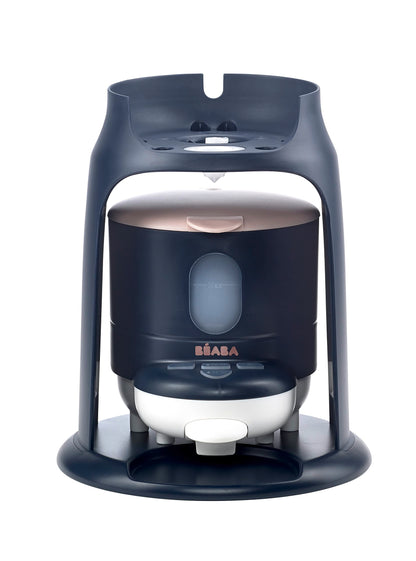 BEABA Bib'Expresso Fast Water Warmer, Formula Maker Preps Bottle in 30 Secs, Quickly Dispenses Warm Water for Baby Bottle, Also a Baby Food Warmer, Midnight