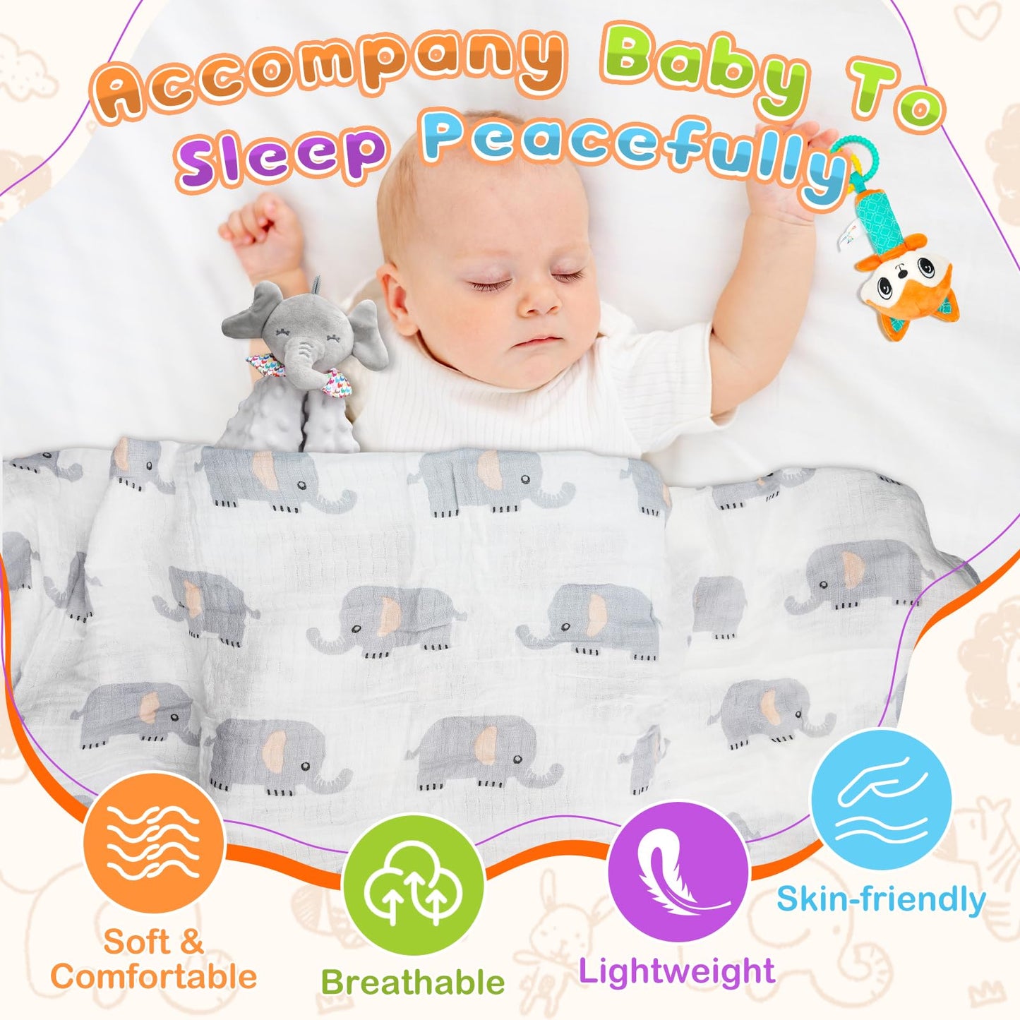 Baby Boy Gifts for Baby Shower, 10Pcs Newborn Baby Shower Boy Gift, Premium & Exquisite Welcome Baby Gift Basket Set Baby Boy Shower Gifts, Baby Boy Gift Basket Set & Baby Boy Gifts Set