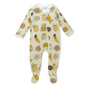 HonestBaby Sleep & Play Footed One-Piece Pajama Sleeper 100% Organic Cotton, Baby Boys