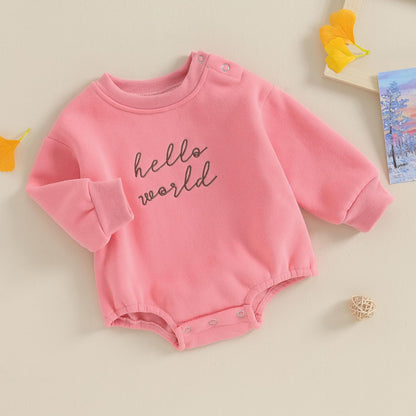 VISGOGO Newborn Infant Baby Boy Girls Oversized Romper Little Dude Sweater Onesie Coming Home Outfit Neutral Clothes