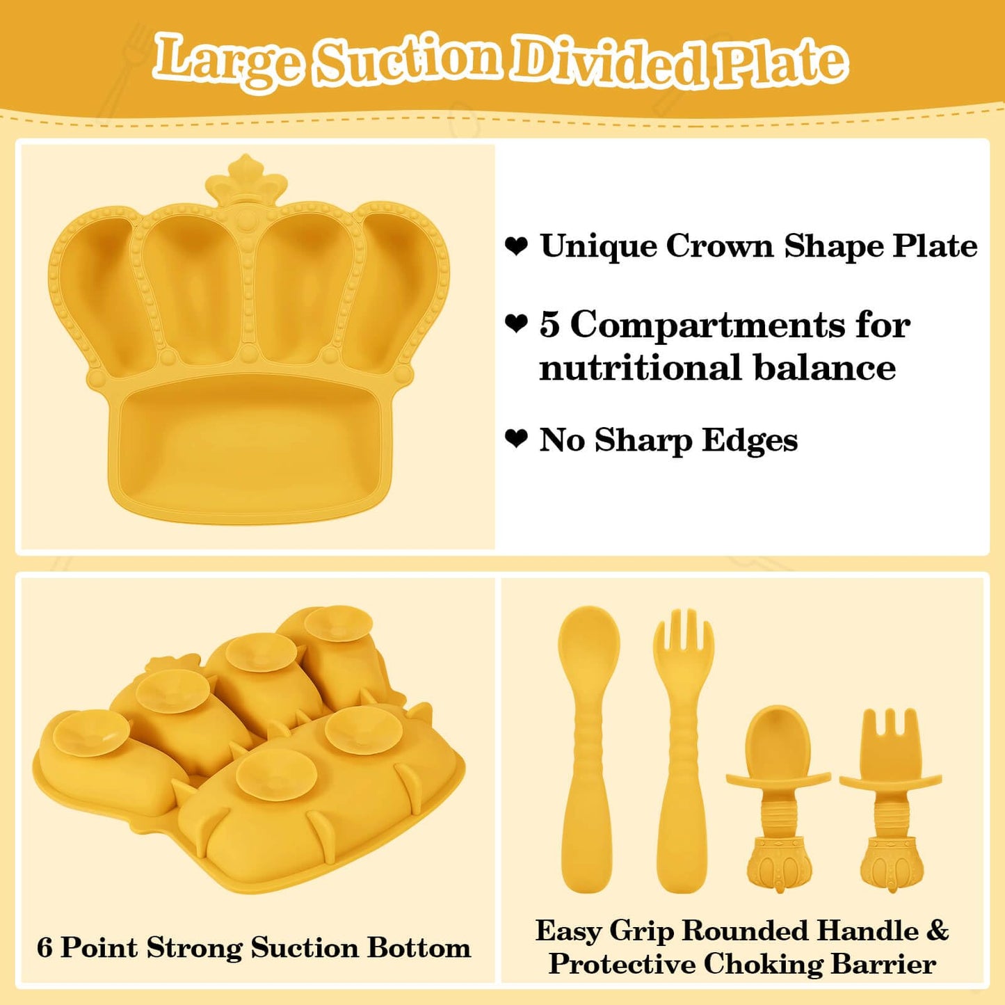 Silicone Baby Feeding Set 10 Pcs Baby Led Weaning Supplies Suction Bowl Divided Plate Baby Bibs Fruit Feeder Baby Spoons Forks Sippy Cup Toddler Utensil Sets Baby Essentials for Newborn Gift